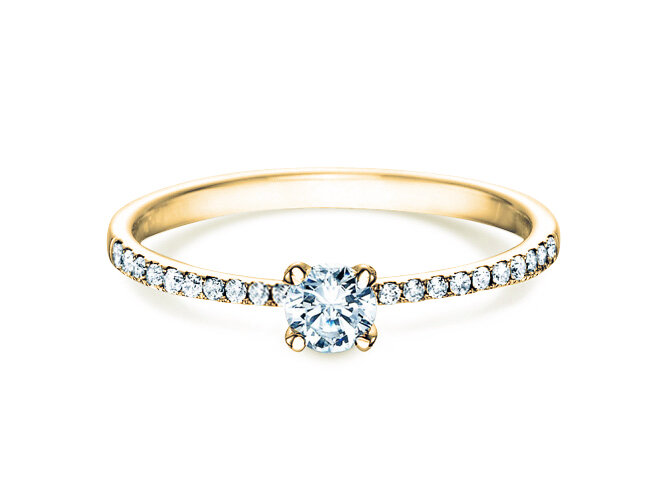 Diamantring Grace in 18K Gelbgold mit Diamanten 0,70ct G/SI