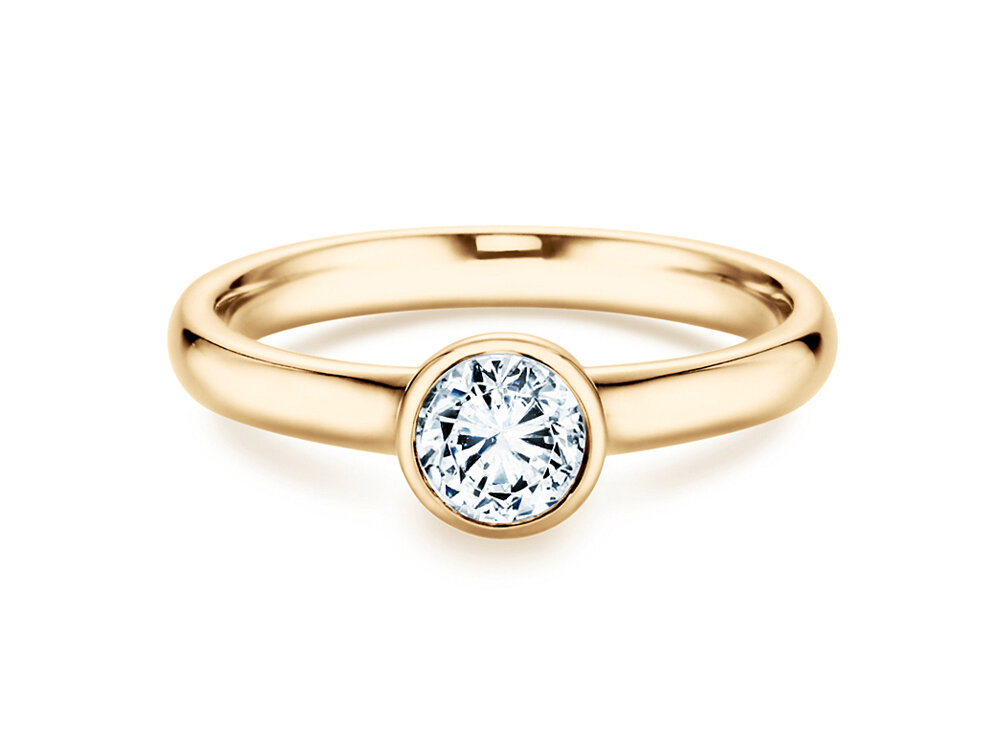 Solitärring Eternal in 18K Gelbgold mit Diamant 0,60ct G/SI