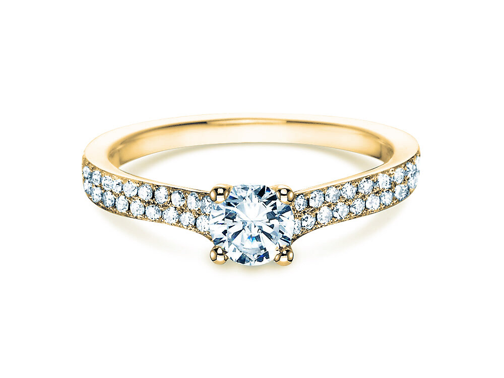 Diamantring Claire in 18K Gelbgold mit Diamanten 0,70ct G/SI