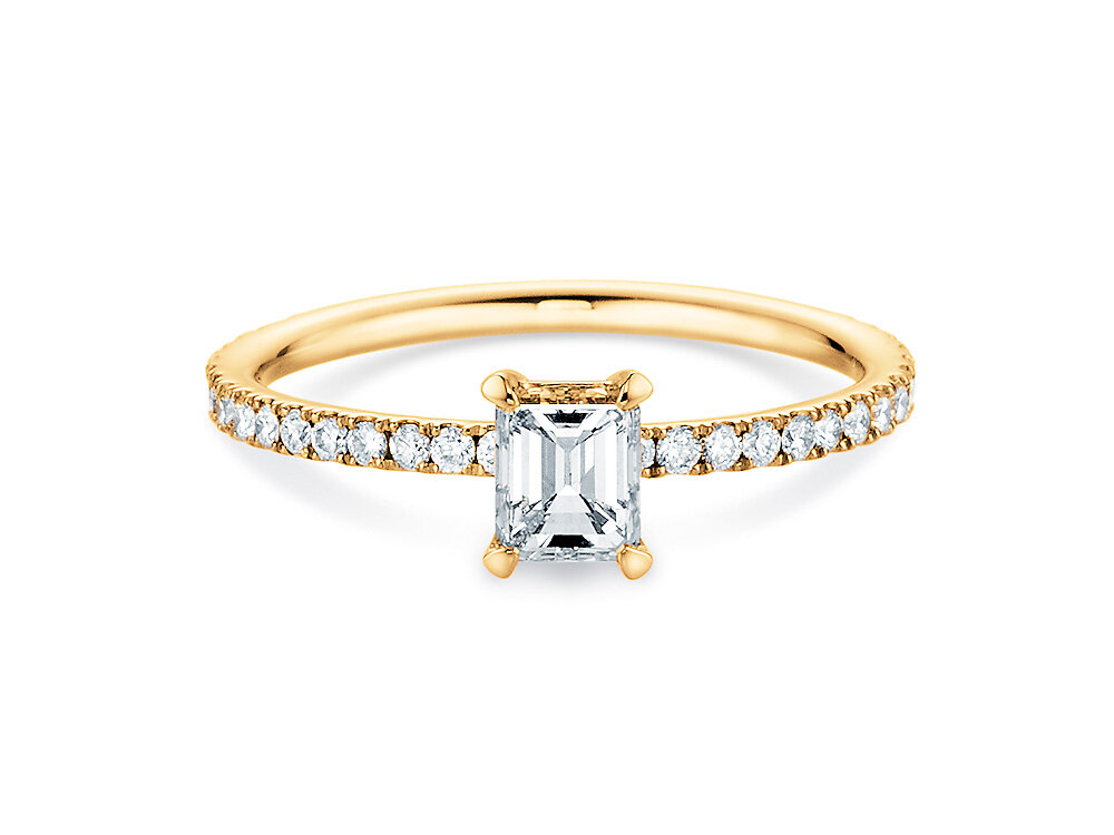 Diamantring Elaine in 14K Gelbgold mit Diamanten 0,86ct G/VS