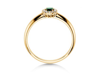 Farbsteinring Jolie in Gelbgold