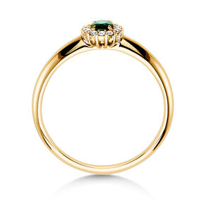 Farbsteinring Jolie in Gelbgold