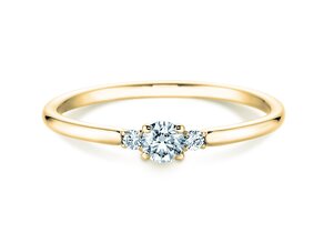 Ring Vivid Petite Diamond in Gelbgold