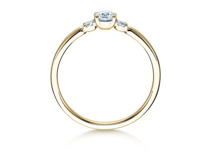 Ring Vivid Petite Diamond in 9K Gelbgold