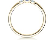 Farbsteinring Vivid Petite in Gelbgold