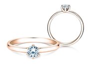 Solitärring Melody in Roségold