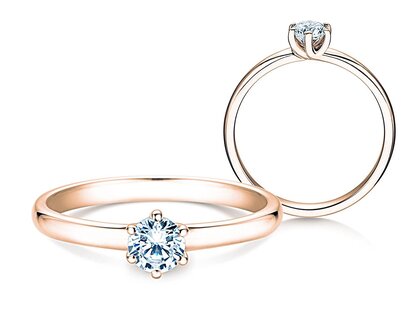 Solitärring Melody in Roségold