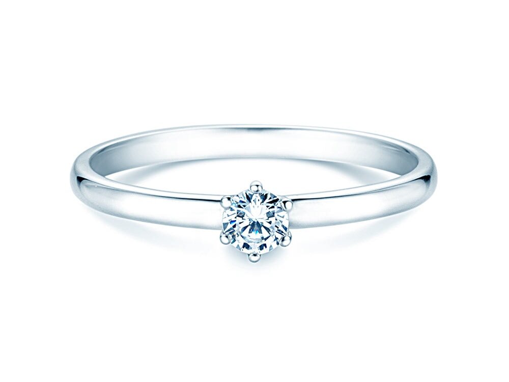 Solitärring Melody in Platin 950/-