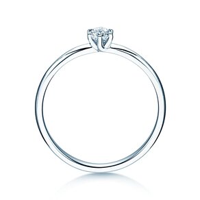 Solitärring Melody in Silber 925/- mit Labordiamant 0,15ct E/VS