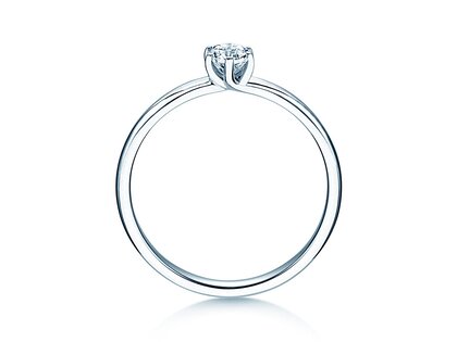Solitärring Melody in 9K Weißgold mit Diamant 0,25ct
