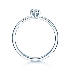 Solitärring Melody in 9K Weißgold mit Diamant 0,25ct