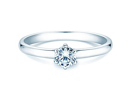 Solitärring Melody in Silber
