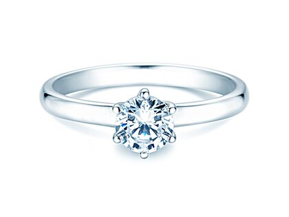 Solitärring Melody in 14K Weißgold mit Diamant 0,75ct