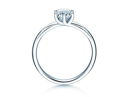 Solitärring Melody in 14K Weißgold mit Diamant 0,75ct