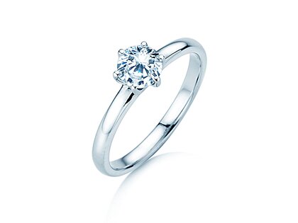 Solitärring Melody in 14K Weißgold mit Diamant 0,75ct