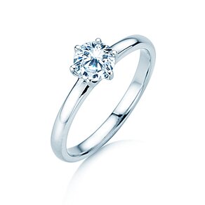 Solitärring Melody in 14K Weißgold mit Diamant 0,75ct