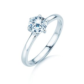 Solitärring Melody in 9K Weißgold mit Diamant 1,00ct