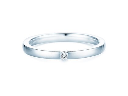 Spannring Infinity in Silber 925/- mit Diamant 0,03ct G/SI