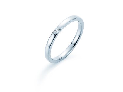 Spannring Infinity in Silber 925/- mit Diamant 0,03ct G/SI