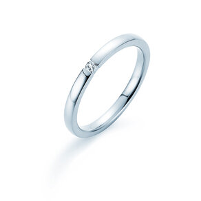 Spannring Infinity in Silber 925/- mit Diamant 0,03ct G/SI