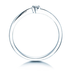 Solitärring Devotion in Silber 925/- mit Diamant 0,05ct G/SI