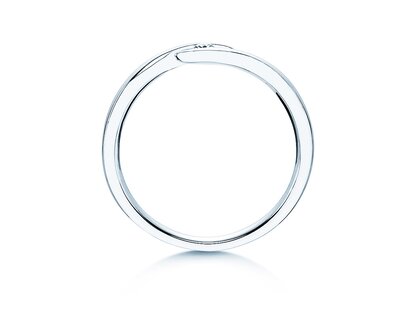 Spannring Twist in Silber 925/- mit Diamant 0,05ct G/SI