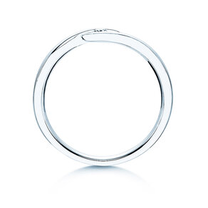 Spannring Twist in Silber 925/- mit Diamant 0,05ct G/SI
