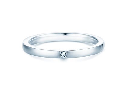 Spannring Infinity in Silber 925/- mit Diamant 0,07ct G/SI