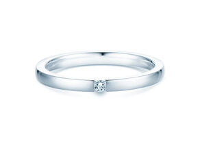 Spannring Infinity in Silber 925/- mit Diamant 0,07ct G/SI