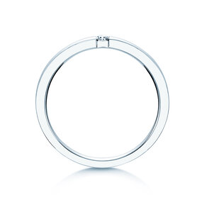 Spannring Infinity in Silber 925/- mit Diamant 0,07ct G/SI
