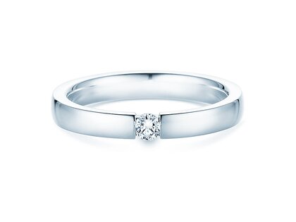 Spannring Infinity in Silber 925/- mit Diamant 0,10ct G/SI