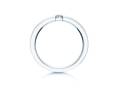 Spannring Infinity in Silber 925/- mit Diamant 0,10ct G/SI