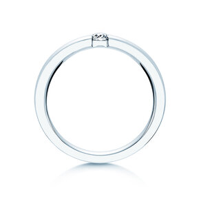 Spannring Infinity in Silber 925/- mit Diamant 0,10ct G/SI