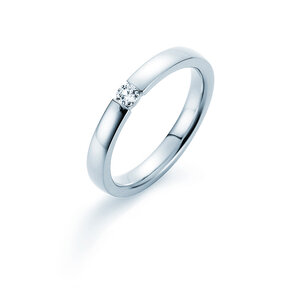 Spannring Infinity in Silber 925/- mit Diamant 0,10ct G/SI