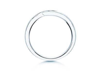 Spannring Twist in Silber 925/- mit Diamant 0,10ct G/SI