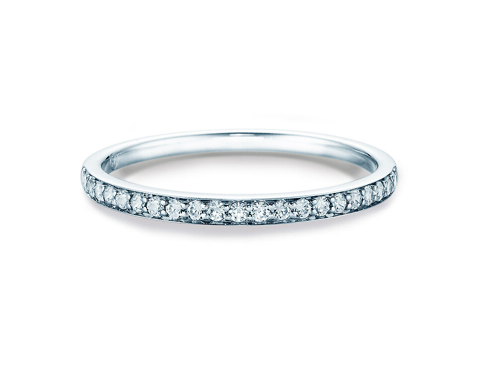 Eternityring Alliance in 18K Weißgold mit Diamanten 0,21ct G/SI