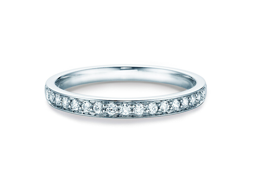 Eternityring Alliance in 14K Weißgold mit Diamanten 0,255ct G/SI