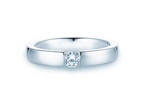 Spannring Infinity in Silber