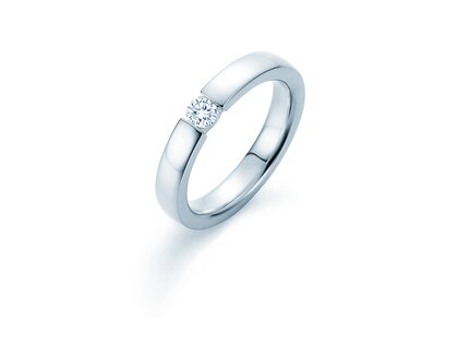 Spannring Infinity in Silber