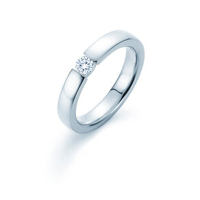 Spannring Infinity in Silber