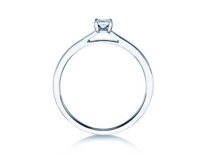 Diamantring Princess in 9K Weißgold mit Diamant 0,25ct