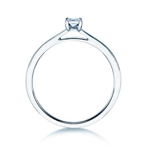 Diamantring Princess in 9K Weißgold mit Diamant 0,25ct