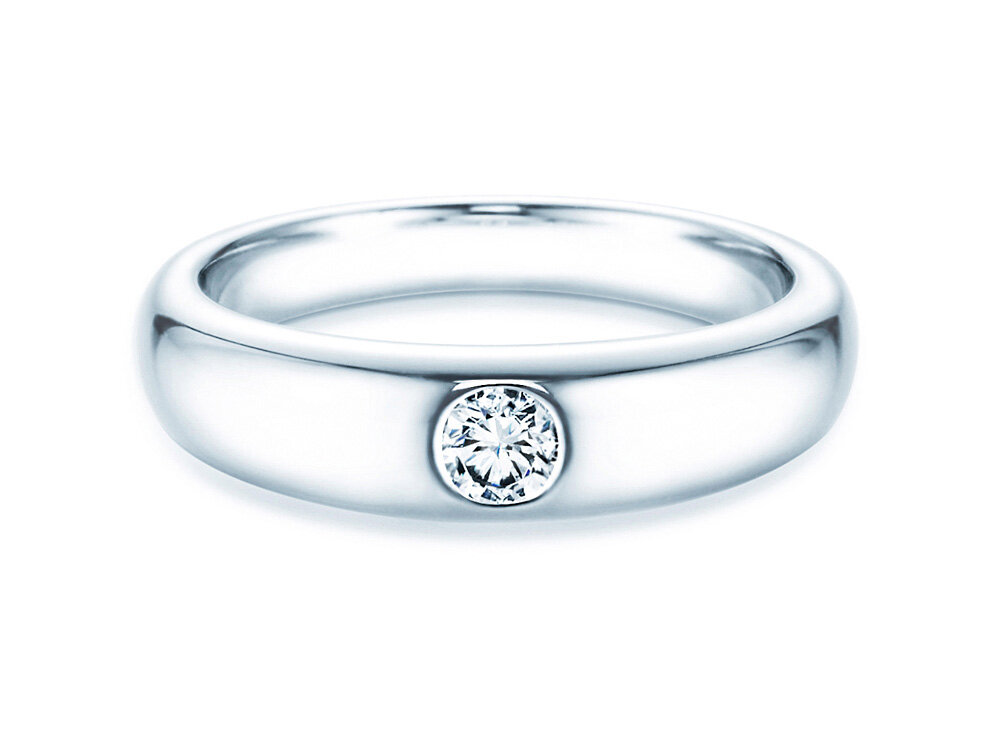 Solitärring Promise in 18K Weißgold mit Diamant 0,25ct G/SI