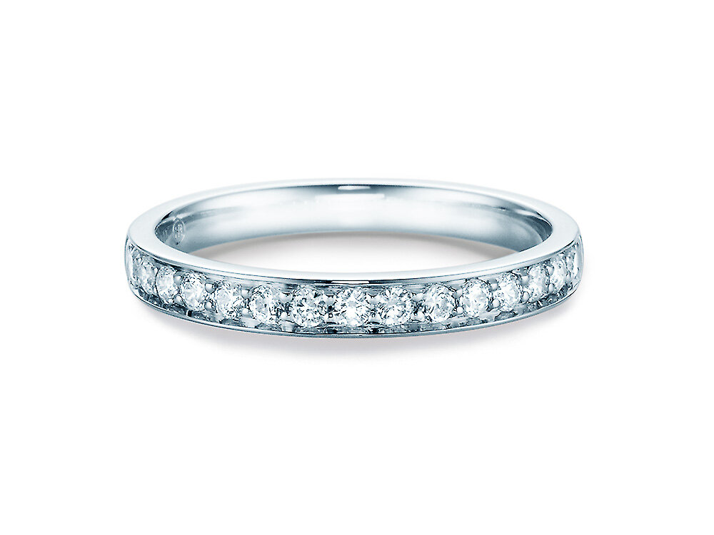 Eternityring Alliance in 18K Weißgold mit Diamanten 0,30ct G/SI