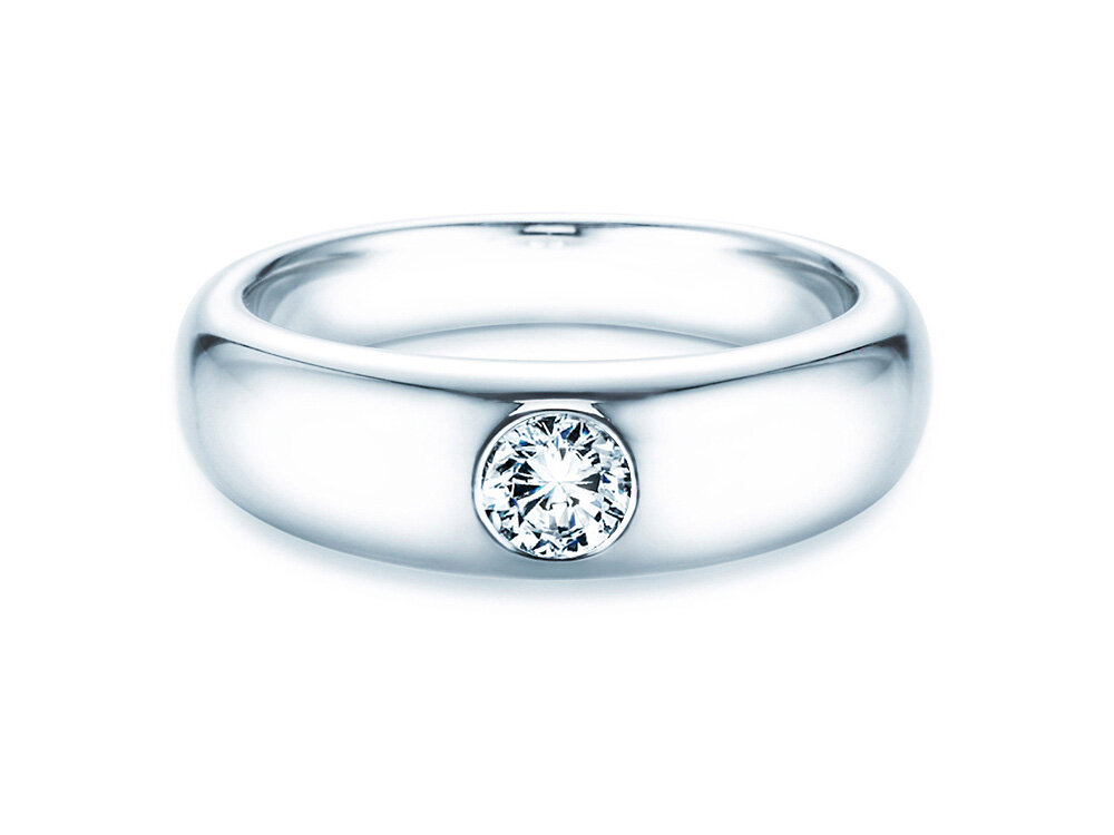 Solitärring Promise in 9K Weißgold mit Diamant 0,30ct G/SI