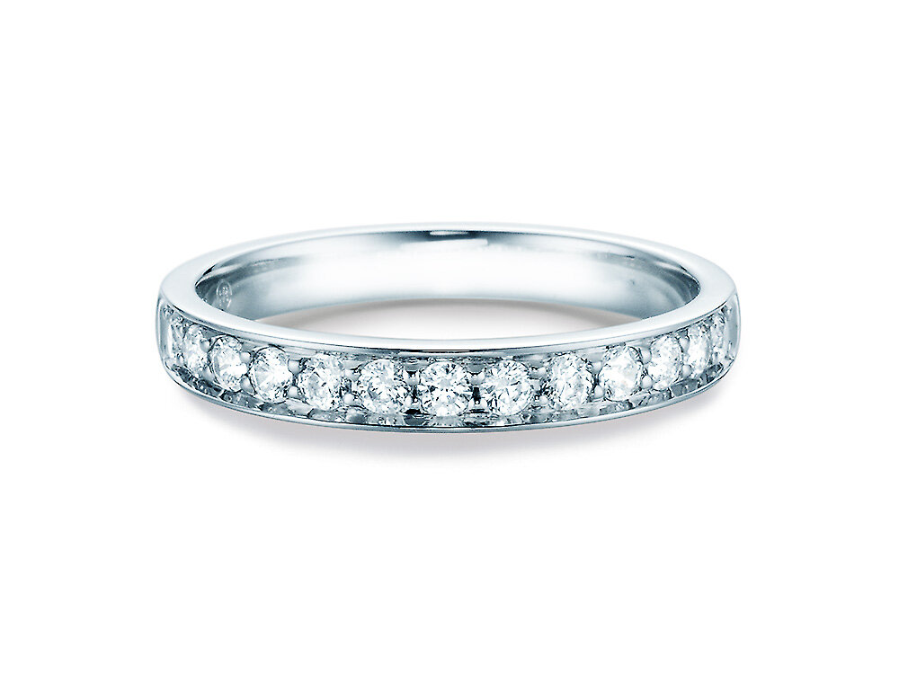 Eternityring Alliance in 14K Weißgold mit Diamanten 0,39ct G/SI