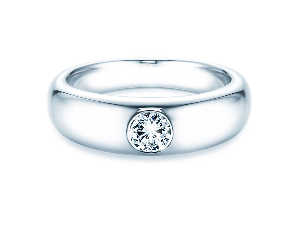 Solitärring Promise in 18K Weißgold mit Diamant 0,40ct G/SI