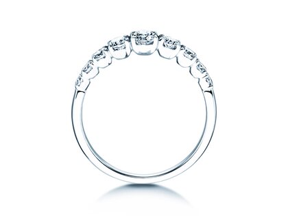 Diamantring 9 Diamonds in Weißgold