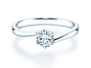 Solitärring Devotion in 9K Weißgold mit Diamant 0,50ct