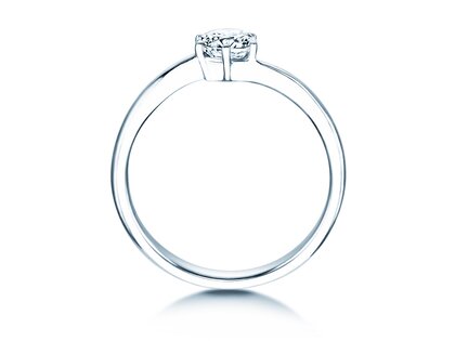 Solitärring Devotion in 9K Weißgold mit Diamant 0,50ct